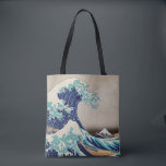 Tote Bag Grande vague d'Hokusai au large de Kanagawa. art j<br><div class="desc">Katsushika Hokusai sac fourre-tout "La Grande Vague au large de Kanagawa". illustration japonaise vintage.</div>