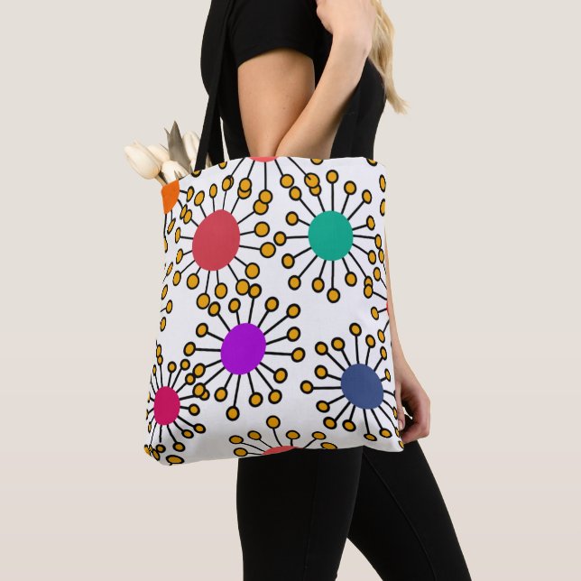 Tote Bag Grandes fleurs MCM (De près)