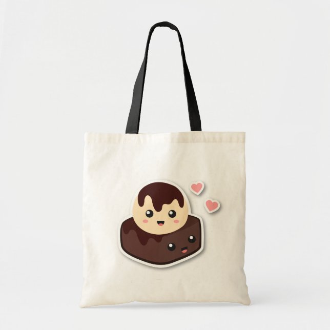 Tote Bag Grandes paires de glace à la vanille et de (Devant)