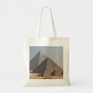 Tote Bag Grandes Pyramides de Gizeh sous un ciel bleu clair