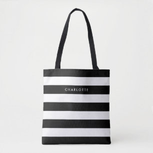 Tote Bag Grandes taches noires et blanches
