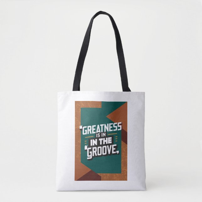 Tote Bag Grandeur est dans l'option Groove 2 (Devant)