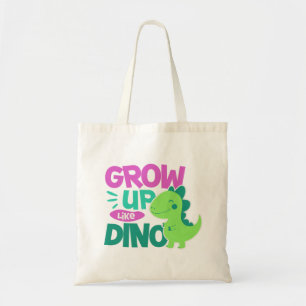 Tote Bag Grandir comme une illustration de dinosaure mignon