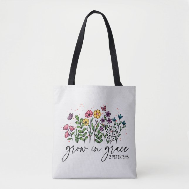 Tote Bag Grandir en grâce (Devant)