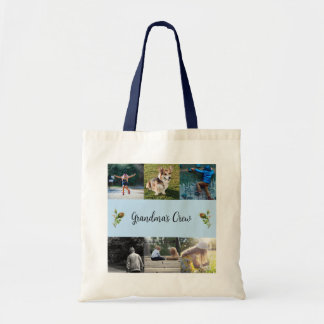 Tote Bag Grandma's Crew Custom 6 Roses de la grille photo,