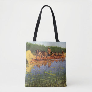 Tote Bag Grands explorateurs par Remington, Pionniers Vinta