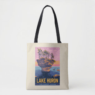 Tote Bag Grands Lacs Lac Huron