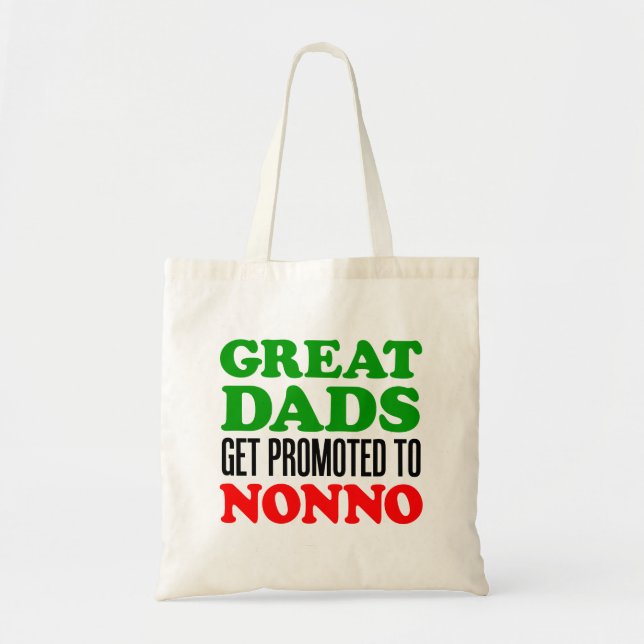 Tote Bag Grands papas promus à Nonno (Devant)