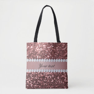 Tote Bag Grands parties scintillantes et diamants roses de