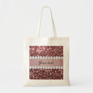 Tote Bag Grands parties scintillantes et diamants roses de