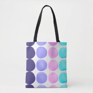 Tote Bag Grands points aquarelle