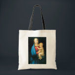 Tote Bag Granduca Madonna, Raphael<br><div class="desc">Raffaello Sanzio da Urbino (March 28 ou avril 6, 1483 - avril 6, 1520), known as Raphael quoi à Italian painter and architect of the High Renaissance. His work is amired for its clarity of forme, ease of composition, and visual achievement of the Neoplatonic ideal of human grandeur. Together with...</div>