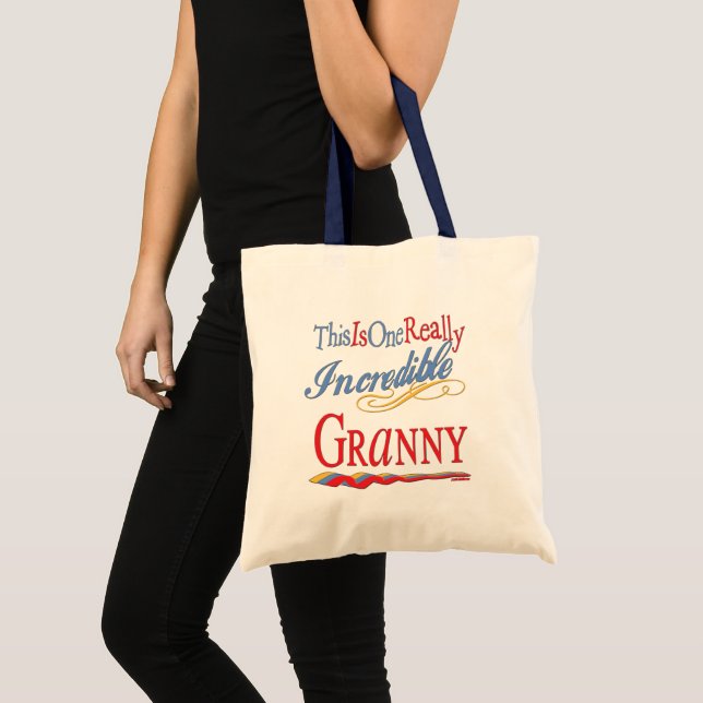 Tote Bag Granny incroyable (Devant (produit))