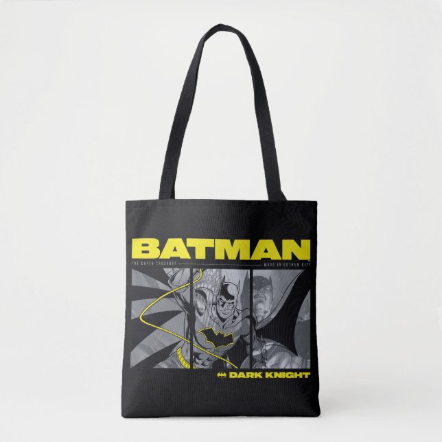 Tote Bag Graphique à écran tridimensionnel Batman Comic (Devant)