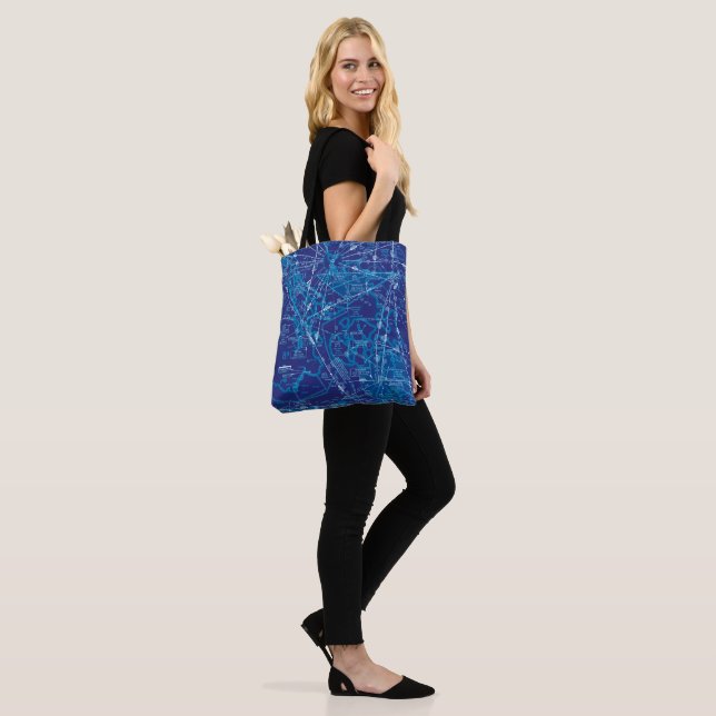 Tote Bag Graphique aéronautique (Sur le modèle)