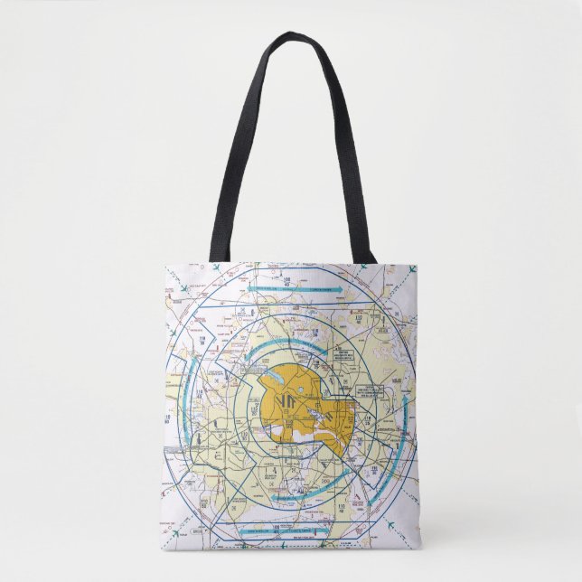 Tote Bag Graphique aéronautique (Devant)