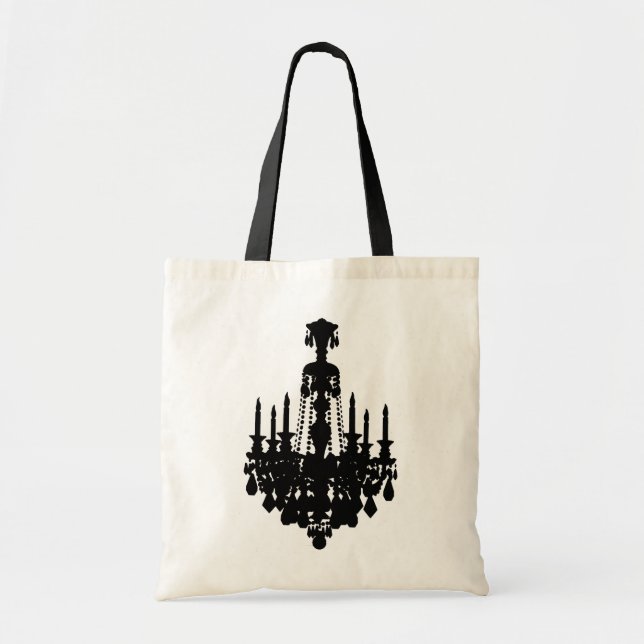 Tote Bag Graphique antique de lustre (Devant)