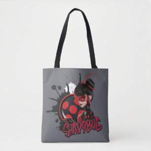 Tote Bag Graphique de caractères de Shadybug à revers Mirac