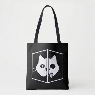 Tote Bag Graphique de chat de Schrödinger