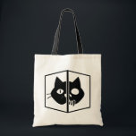 Tote Bag Graphique de chat de Schrödinger<br><div class="desc">Ce graphique montre le chat de Schrödinger, vivant et mort dans une boîte. En termes simples, Schrödinger a déclaré que si vous placez un chat et quelque chose qui pourraient tuer le chat (un atome radioactif) dans une boîte et scellé lui, vous ne sauriez pas si le chat était mort...</div>