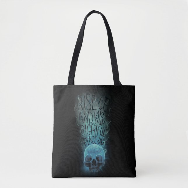 Tote Bag Graphique de crâne et de fumée (Devant)