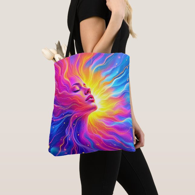 Tote Bag Graphique de l'état d'esprit cosmique (De près)