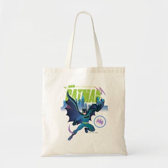 Tote Bag Graphique de ville de Batman "Posséder votre puiss (Devant)