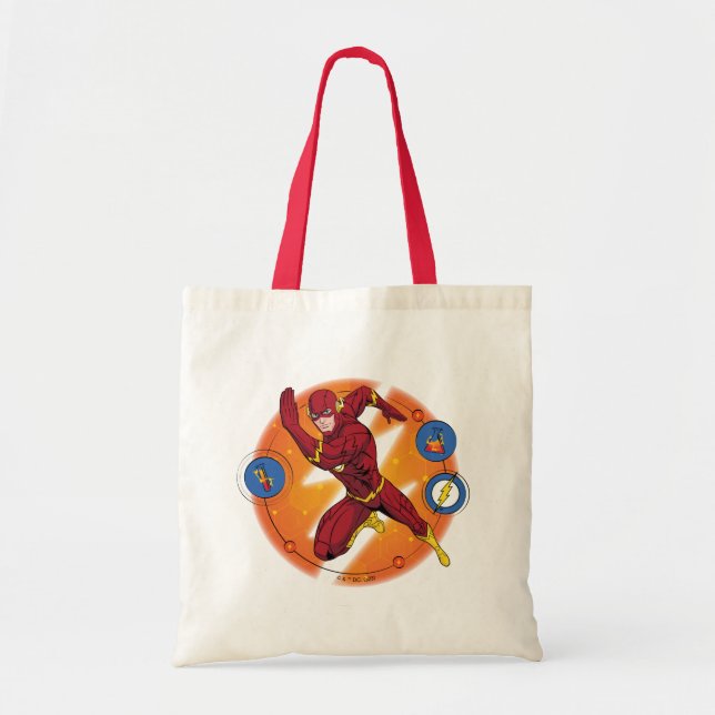 Tote Bag Graphique d'exécution du laboratoire Flash de dess (Devant)