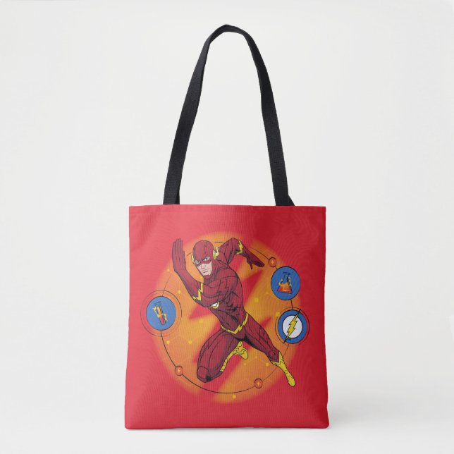 Tote Bag Graphique d'exécution du laboratoire Flash de dess (Devant)