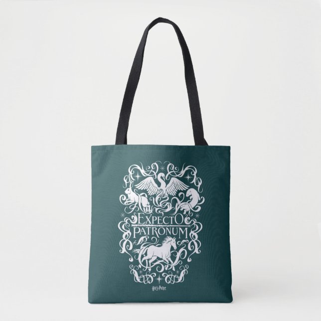 Tote Bag Graphique Filigree de Patronum d'Expecto (Devant)
