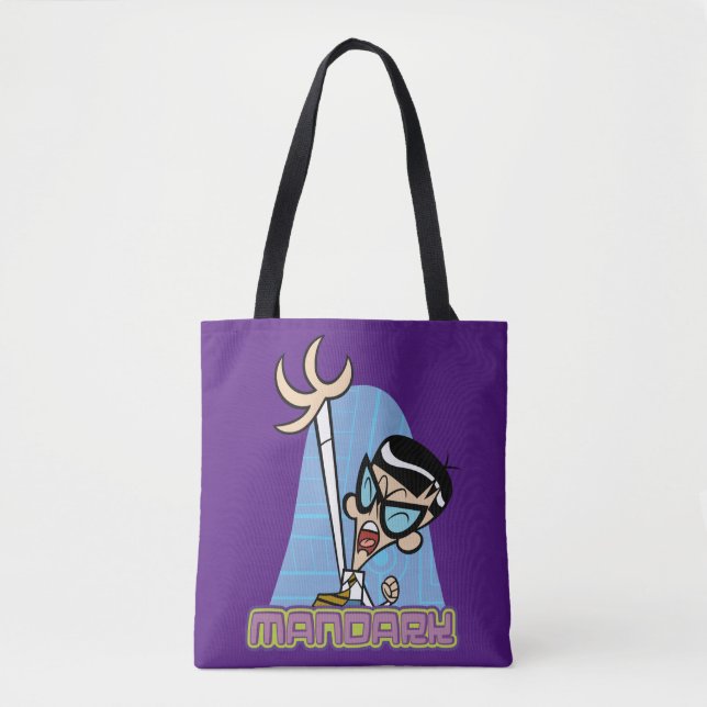 Tote Bag Graphique Nom de caractère Mandark (Devant)