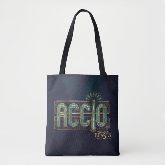 Tote Bag Graphique orthographique Jade Art Déco ACCIO™ (Devant)