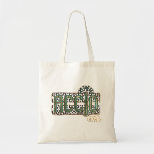 Tote Bag Graphique orthographique Jade Art Déco ACCIO™ (Devant)