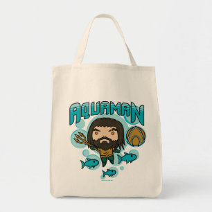 Tote Bag Graphique sous-marin d'Aquaman Chibi Aquaman
