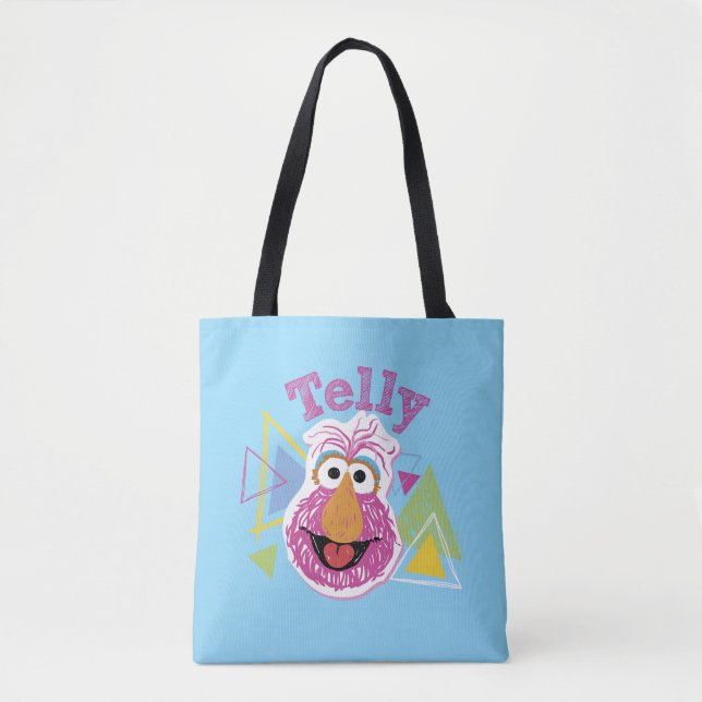 Tote Bag Graphisme amusant de Telly Monster (Devant)