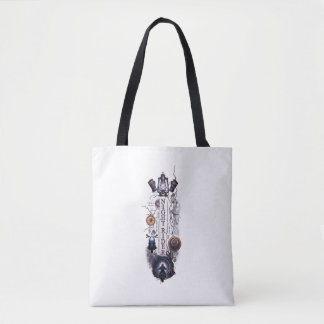 Tote Bag Graphisme artistique minimaliste "Assemblage minia