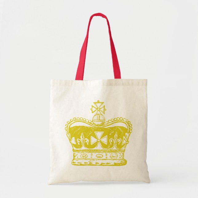 Tote Bag Graphisme Couronne Royale (Devant)