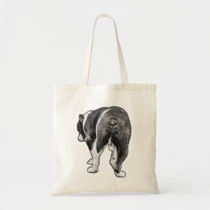 Tote Bag Gras Bulldog Stride avec texture neige