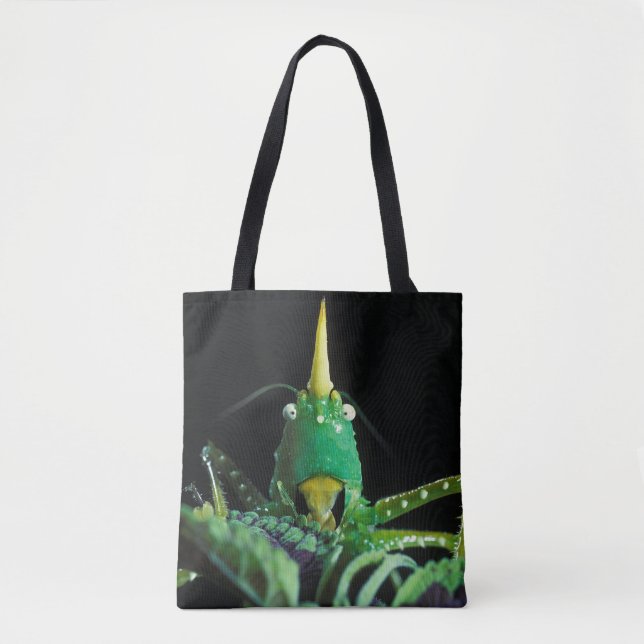 Tote Bag Grasshopper à tête de cône (Devant)