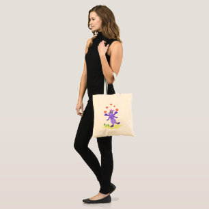 Tote Bag Grasshopper violet Jongler amusant Créature