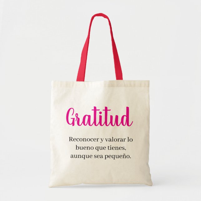 Tote Bag gratitude  (Devant)