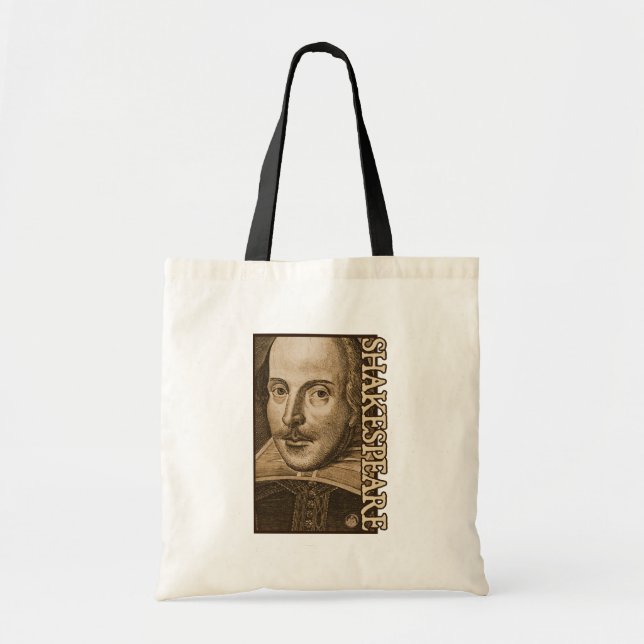 Tote Bag Gravures de Shakespeare Droeshout (Devant)