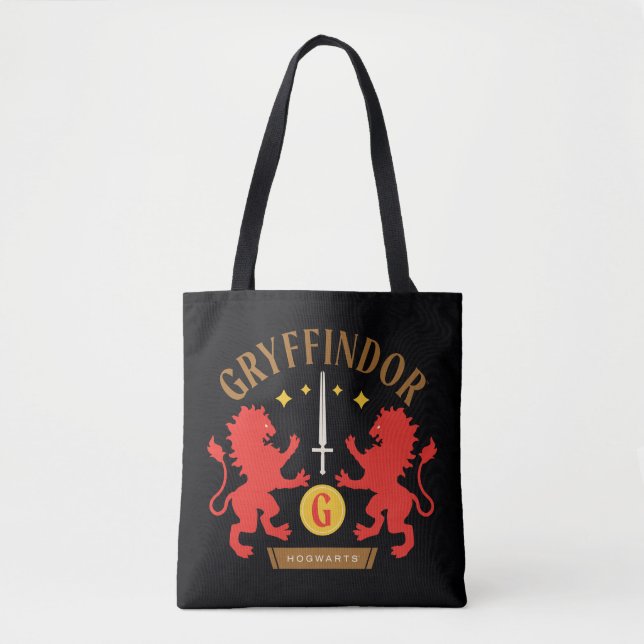 Tote Bag GRAYFFINDOR™ Maison double Lion épée graphique (Devant)