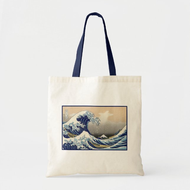 Tote Bag Great Wave off Kanagawa & Mount Fuji Japan Sea (Devant)