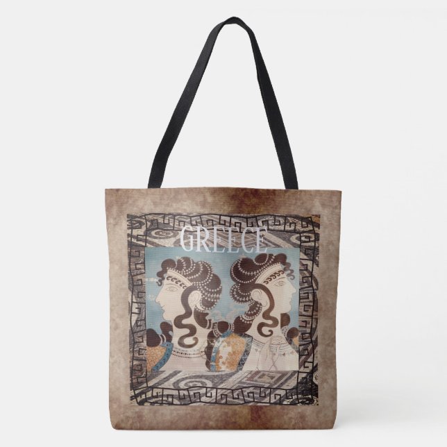 Tote Bag Grèce antique, Fourre-tout grecque (Devant)