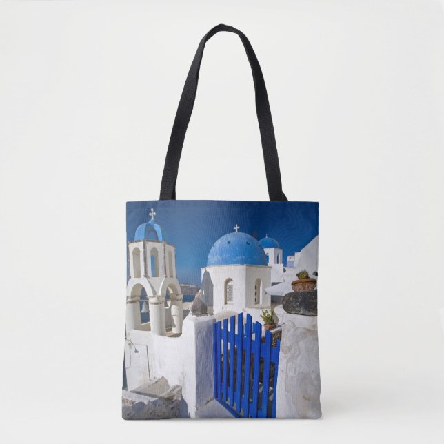 Tote Bag Grèce et île grecque de Santorin ville d'Oia 3 (Devant)