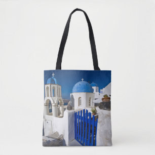 Tote Bag Grèce et île grecque de Santorini ville de Oia 3