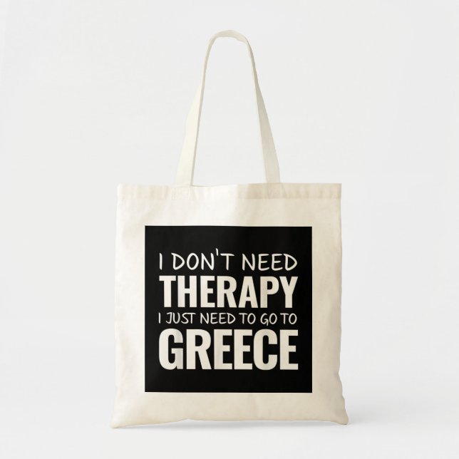 Tote Bag Grèce pour cadeau souvenir grec pour la Grèce Voya (Devant)