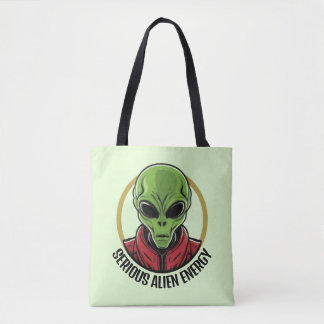 Tote Bag Green Alien