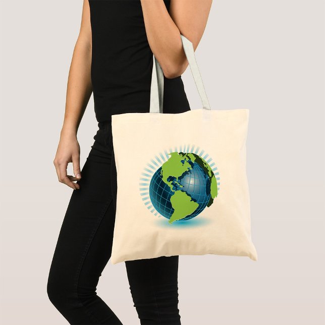 Tote Bag Green Globe (Créateur téléchargé)